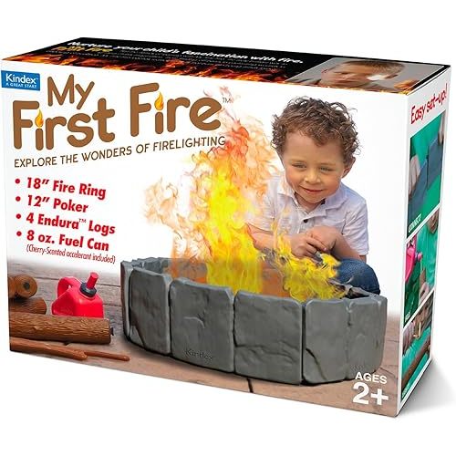Prank-O My First Fire Prank Gift Box – Funny Empty Gag Gift Packaging for White Elephant, Christmas & Office Parties, Hilarious Joke Gift Box to Hide Real Presents for Friends & Family