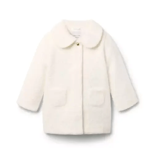 Girl Jet Ivory The Sherpa Coat by Janie and Jack