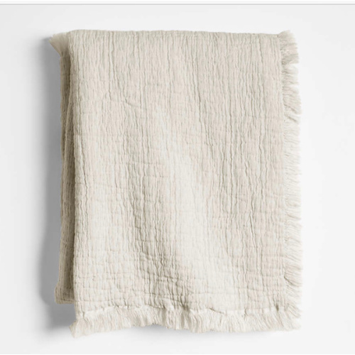 Supersoft Organic Cotton Gauze Stone Tan Baby Stroller Blanket