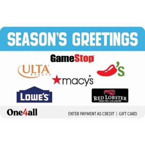 $25 One4all Season's Greetings Gift Card