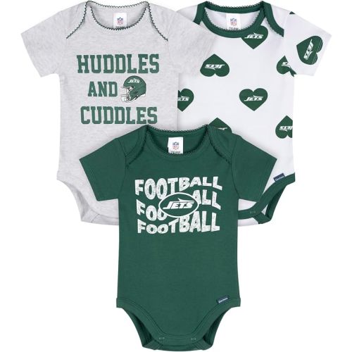 Gerber NFL Baby Girls 3-Pack Onesie Bodysuit