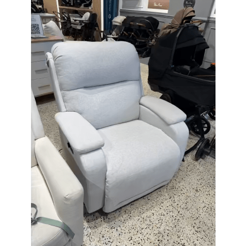 Storytime by Best Chairs Maverly Power Cozzia Swivel Glider Recliner w/ Heat & Massage