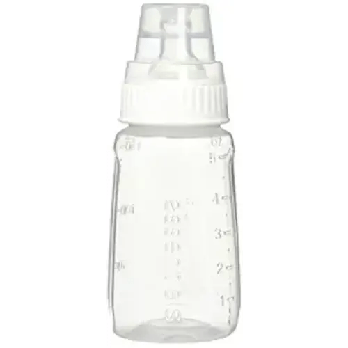 NUK Gerber First Essentials Clear View Silicone Bottle, Slow Flow, 5 oz