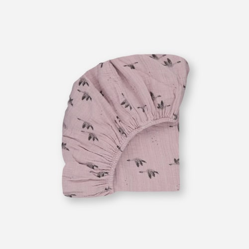 Olivia Fitted Sheet - Goose / Lilac - M