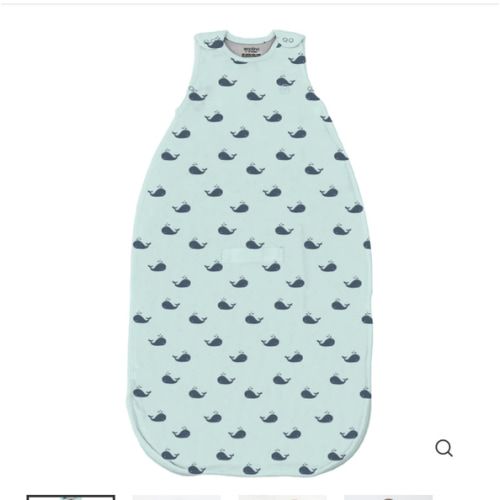 4 Season® Ultimate Baby Sleep Bag, Merino Wool & Organic Cotton, Whales