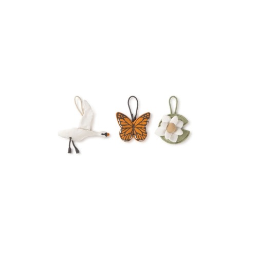 Set of 3 rattle toy hangers, Medium