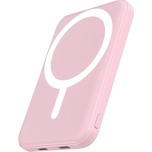 podoru for MagSafe Power Bank 5000mAh, Ultra-Slim Magnetic Portable Charger