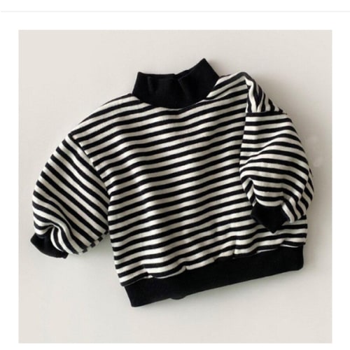 High Neck Striped Sweater – Teeny Mini Me