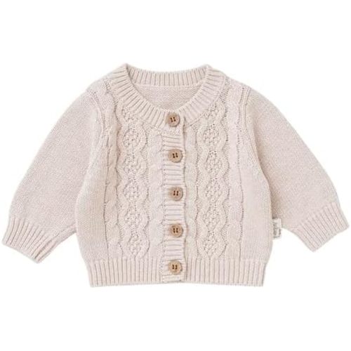 Avibae Cotton Baby Outfit, Kint Sweater for Baby Boys and Girls, Autumn and Winter Clothes for 0-18 Months