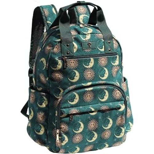 ESVAN Diaper Bag Backpack Corduroy Multifunction Baby Fashion Travel Pack office Laptop Bag