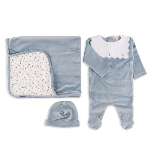 Beau Blue Baby 3-piece Set in Sky Blue - 3M