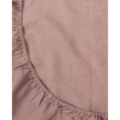 Dusty Pink Linen Bassinet Sheet