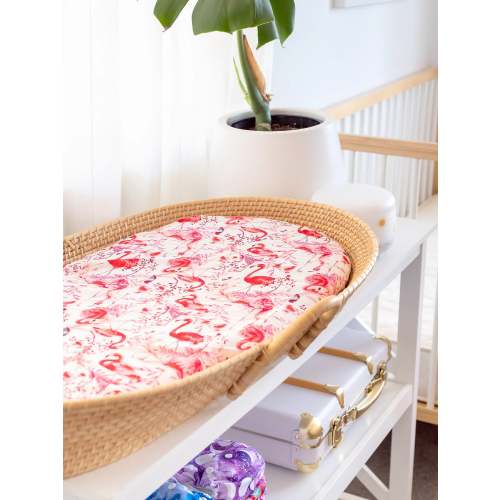 Elegant Flamingos Change Pad/Bassinet Sheet