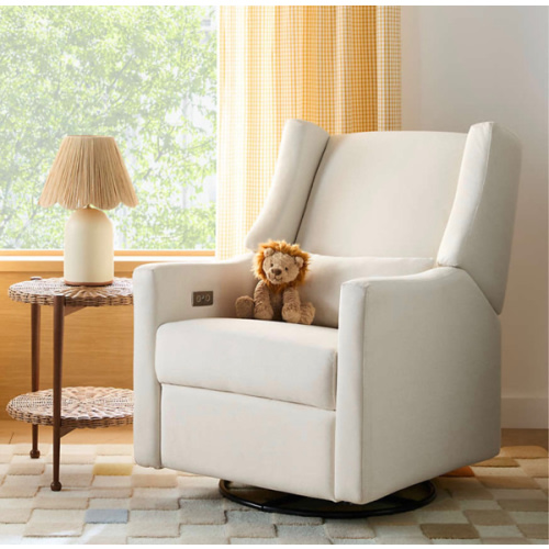Babyletto Kiwi Cream Electronic Swivel Glider Power Recliner Nursery Chair