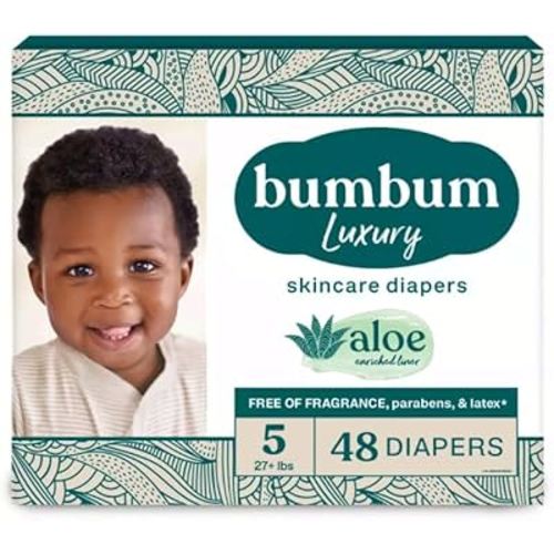 Bum-Bum Luxury Fragrance-Free Disposable Diapers - (Select Size and Count) (Size-5)