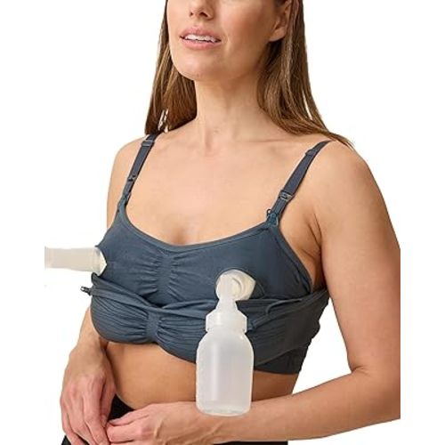 Kindred Bravely Sublime Pumping Bra Hands Free - Midnight Blue - XL Super Busty