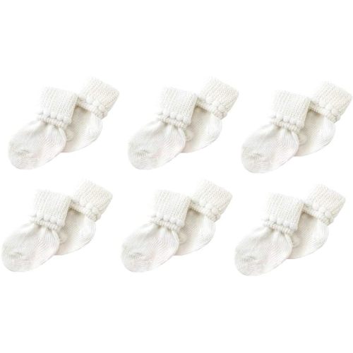 Nurses Choice 6 Pack Cotton Unisex Baby Socks (3-6 Months)
