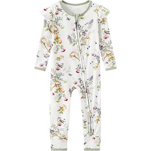 Baby Girls Boys Pajamas Infant Long Sleeve Romper Toddler Viscose from Bamboo Jumpsuit Newborn-2T
