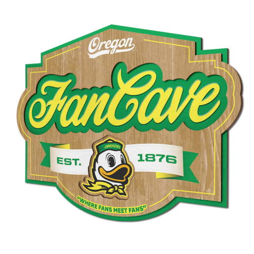 YouTheFan NCAA Oregon Ducks Fan Cave Sign