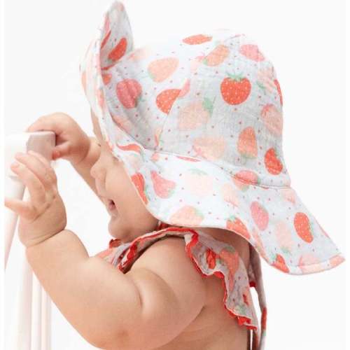 Strawberry Bliss - Wide Brim Sun Hat - Angel Dear | Maisonette