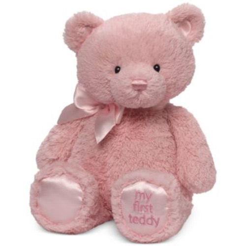 My First Teddy 15" Pink Plush Bear
