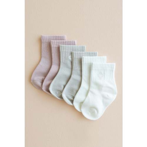 Crew Socks Combo 3-Pack in Pastel