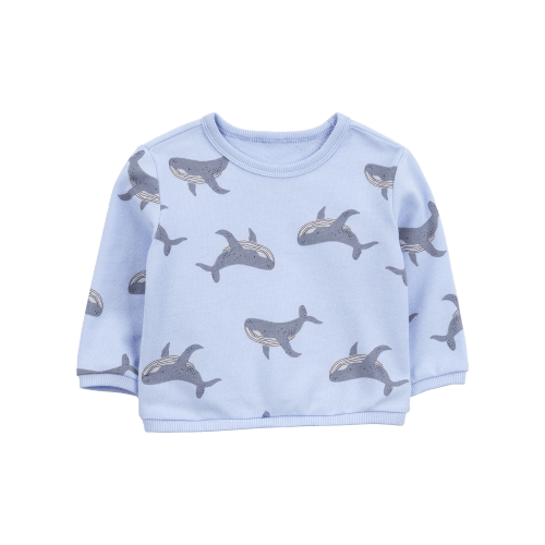 Baby Whale Pullover Sweatshirt - Blue - Carter's | Carter's
