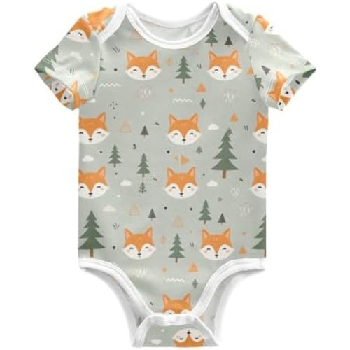 ALAZA Black White Plaid Infant Baby Short Sleeve Bodysuits Cotton Newborn Checkered One-piece Clothes Comfort Romper Outfit