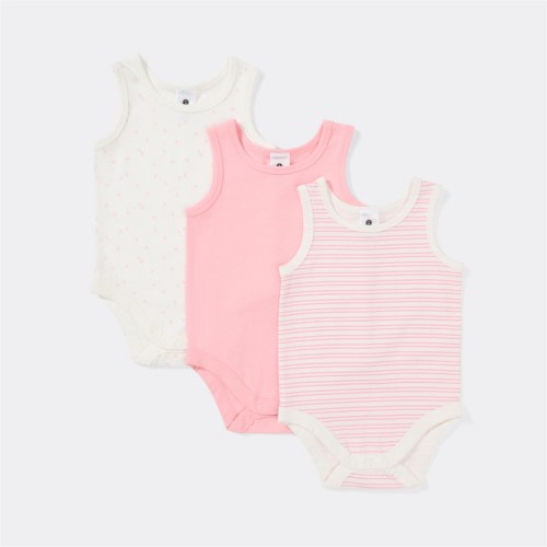Dymples Baby Singlet Suit 3 Pack - Pink