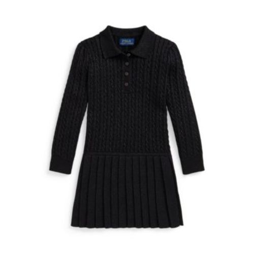 3T.  Mini-Cable Polo Sweater Dress