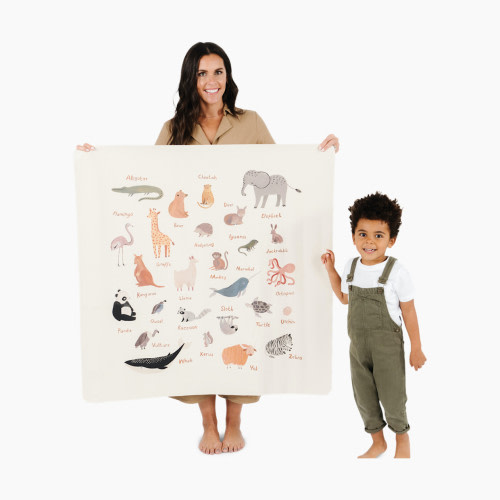 Gathre Easy Clean High Chair & Play Mat - Animal Alphabet