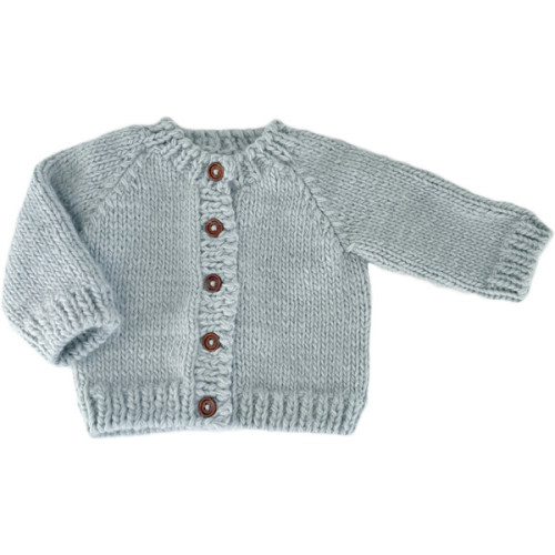 Classic Cardigan, Bowie Grey - The Blueberry Hill Tops | Maisonette