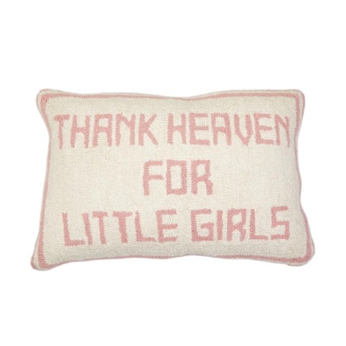 Thank Heaven for Little Girls Throw Pillow #26-525 - Ruffle Me This
