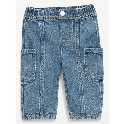 Baggy Barrel-Leg Cargo Jeans for Baby