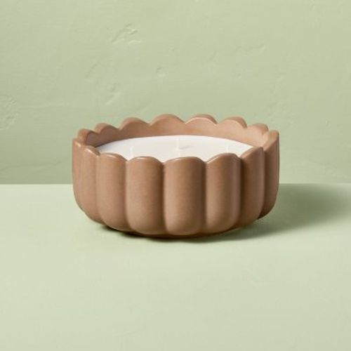 6 Wick Ceramic Scalloped Rim Jar Candle 42oz - Hearth & Hand™ with Magnolia