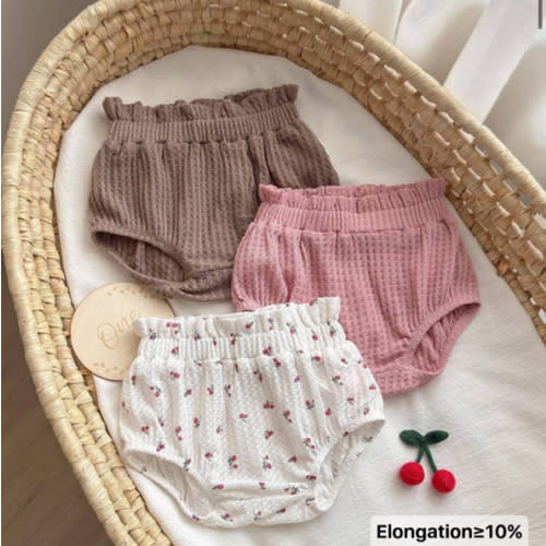 SHEIN 3pcs Baby Girl Fashion All-Match Summer Cute Exquisite Sweet Three-Dimensional Ditsy Floral Jacquard Texture Fabric Baby Collar Short Puff Sleeve Dress Dress, Soft Skin-Friendly Fabric To Protect Baby's Skin, Can Be Worn Indoors Or Outdoors, Suitabl