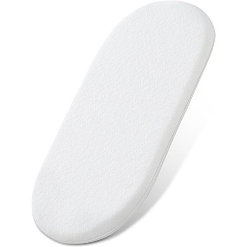 Bassinet Mattress Topper, Gel Memory Foam Mattress with Removable Cover(30" x 15"), Fit for Dream On Me Lacy Baby Bassinet/Snoo Bassinet/Fisher-Price Baby Bedside Sleeper, Soft Mattress