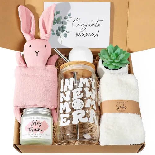 New Mom Gifts & Baby Girl Gift, New Mom Care Package After Baby, Pregnancy Gifts for Expecting Mom to Be, Postpartum Gifts for Mom, First Time Pregnancy Birthday Christmas Gifts