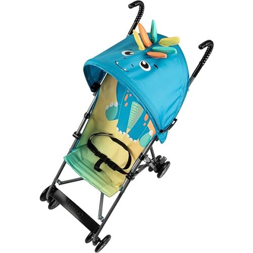Cosco Character Umbrella Stroller, Easy to Store Anywhere with its Compact Umbrella fold, Stewie Stegosaurus