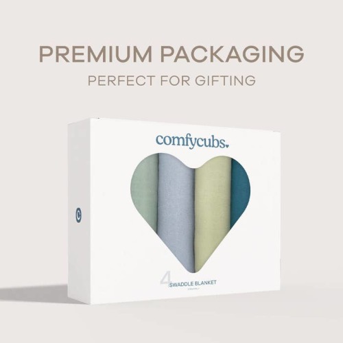 Muslin Swaddle Blankets (4 Pack)
