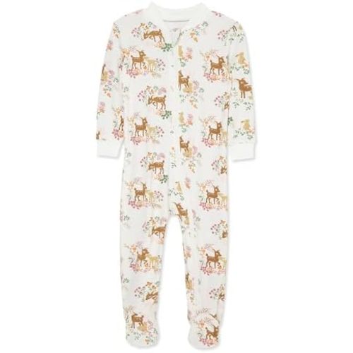 Little Me Clothes for Baby Girls' Zip Front Bodysuit Sleepwear, 12 Months to 24 Months