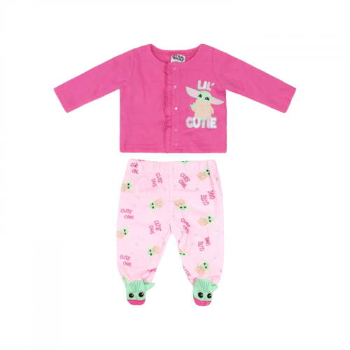 Star Wars Grogu Lil' Cutie Infant Girl's Shirt and Footie Pants Set-3-6 Months