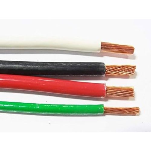 Wirenco 6 AWG White, Black and Red with 8 AWG Green THHN, Stranded Copper Cables (200 FT)