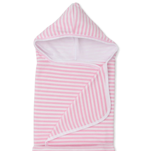 Cabana Terry Stripes Pink Hooded Beach Towel