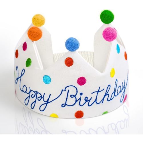 Personalized Hand Embroidered Crown, Customed Birthday Crowns for Kids Birthdays Party, Fit All Ages