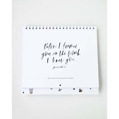 Christian Baby Milestone Calendar | Be A Heart
