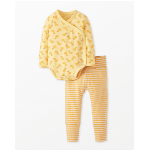 Baby Layette  Wrap Top & Wiggle Pants in HannaSoft™