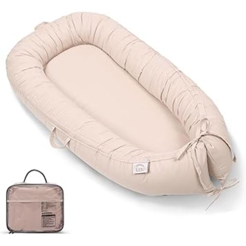 Baby Lounger, Infant Lounger for Newborn,Portable Baby Nest Cover Breathable & Soft, Newborn Essentials for Baby 0-18 Months