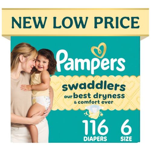 Pampers Swaddlers Sensitive Disposable Diapers Massive Pack - Size 6 - 116ct