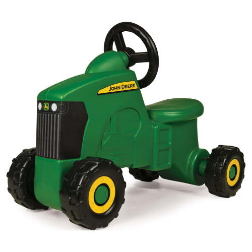 John Deere Foot to Floor Tractor Ride-on, Classic Green and Yellow Toy